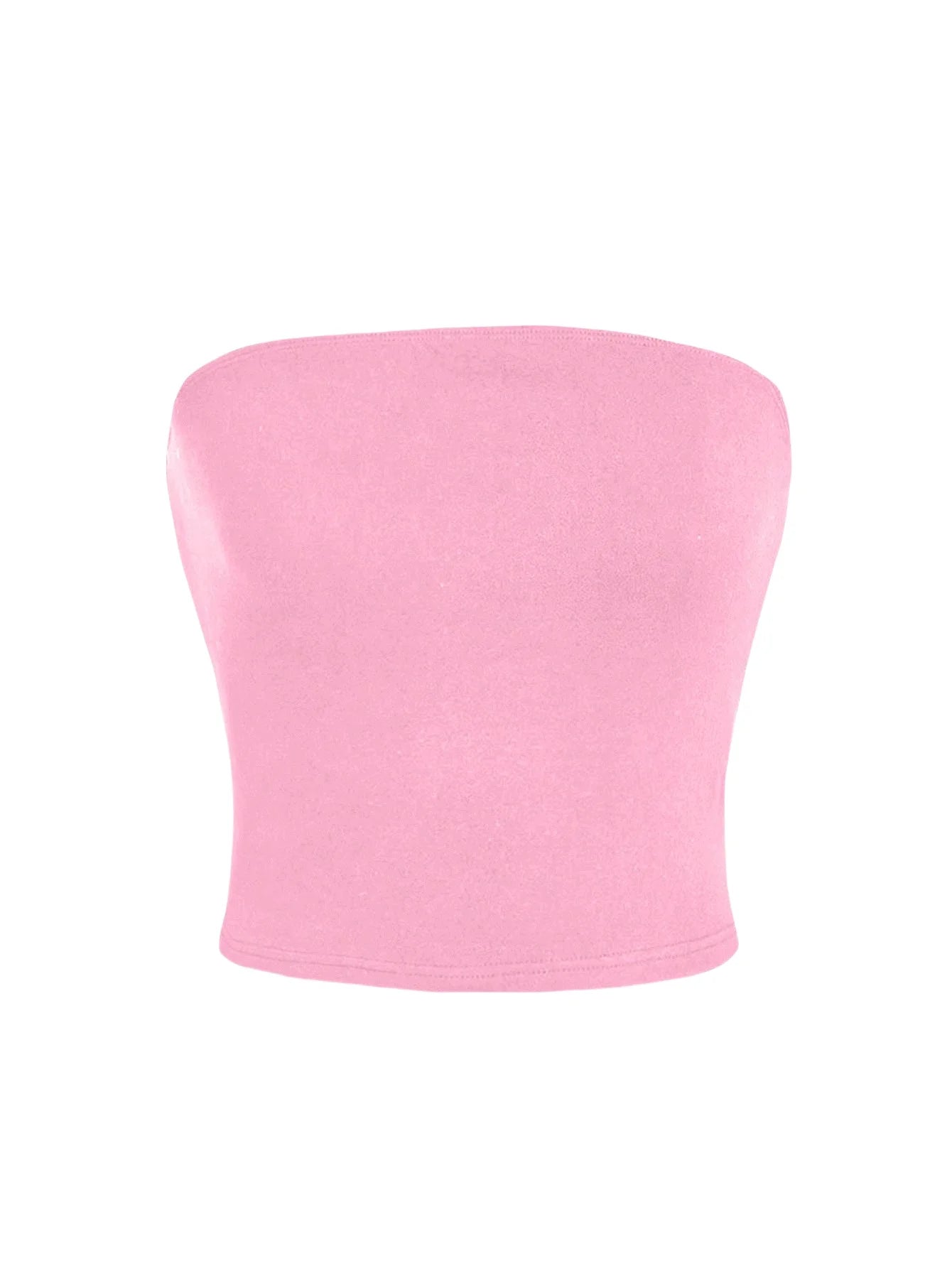 Un top féminin et moderne qui épouse parfaitement la silhouette. Sa coupe slim et sa teinte rose douce créent un look minimaliste mais résolument chic, idéal pour composer des tenues estivales élégantes et street - fashion. - Deliora